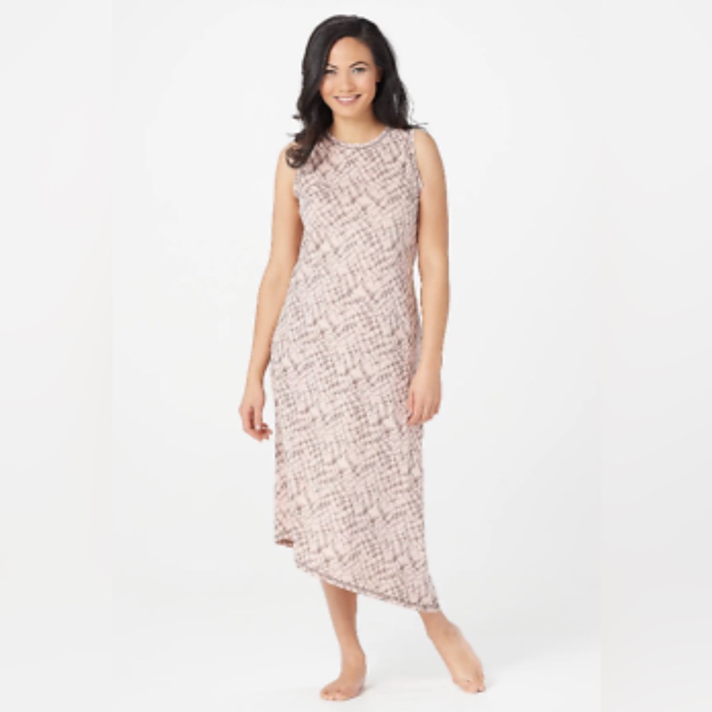 Anybody Sleeveless knit asymmetrical maxi dress